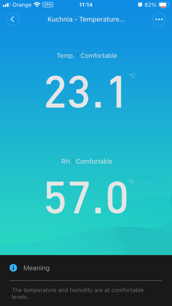 aplikacja mobilna do odczytu informacji z elektronicznego termometru mierzącego ciepło w mieszkaniu